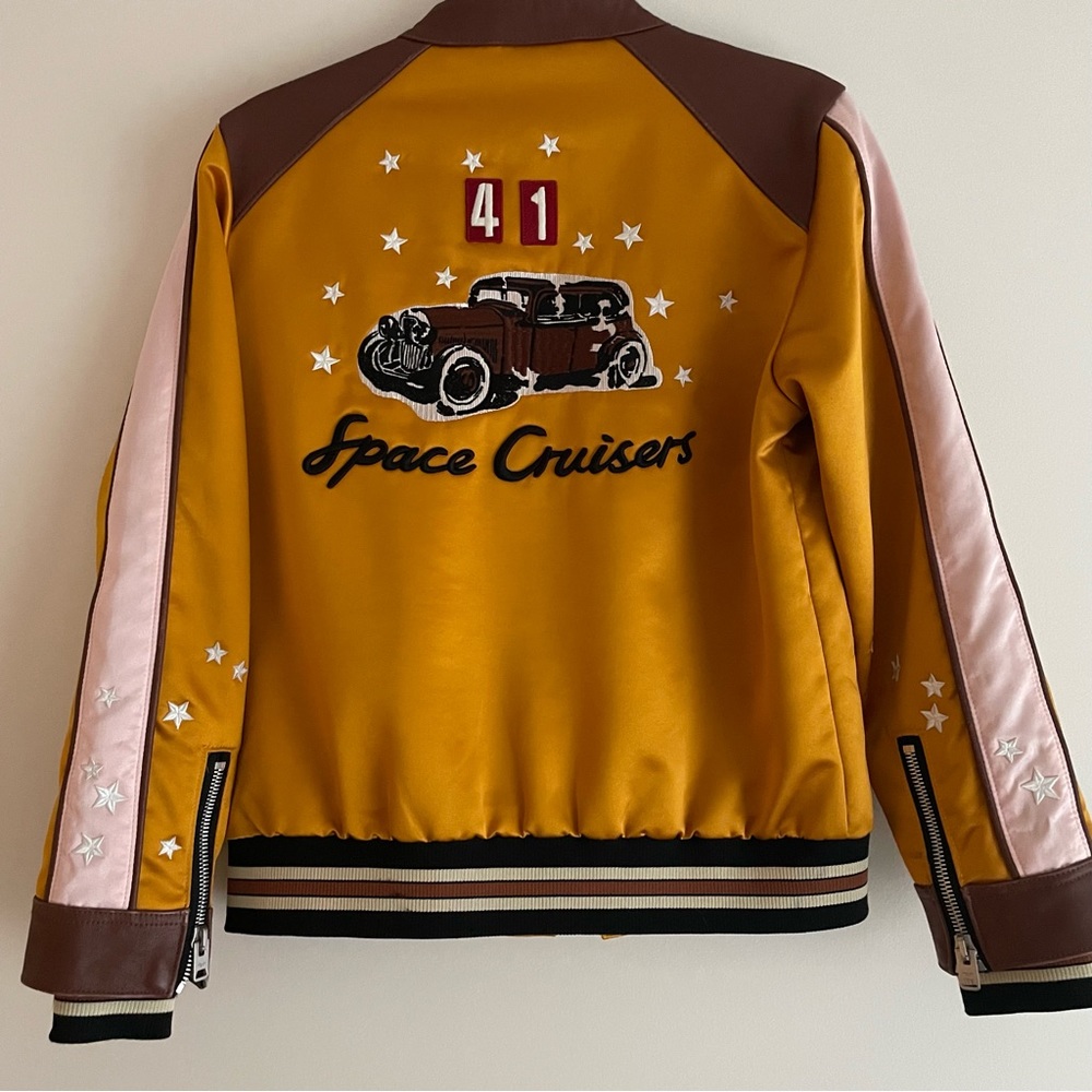 Coach 1941 Space Cruisers Leather Trim Bomber Jacket